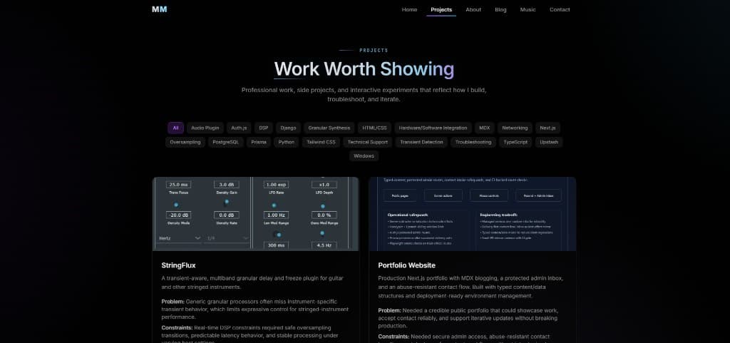 Personal Site preview